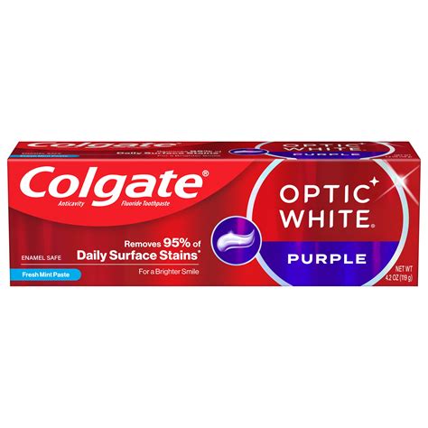 colgate optic white|COLGATE Optic White Purple Toothpaste Whitening Toothpaste .